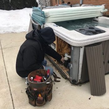 hot tub repair near me, hot tub repair in kenosha, rjs hot tub service